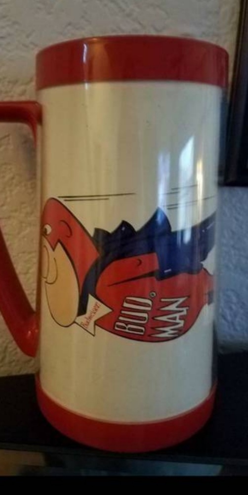 BudMan beer mug = 1980s piece VINTAGE